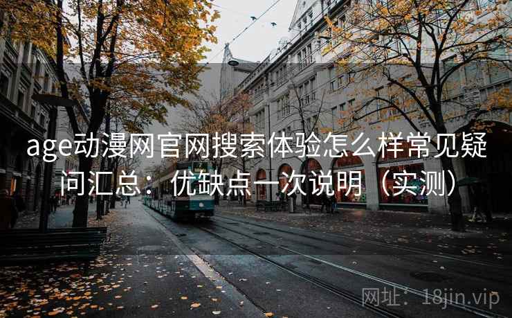 age动漫网官网搜索体验怎么样常见疑问汇总：优缺点一次说明（实测）