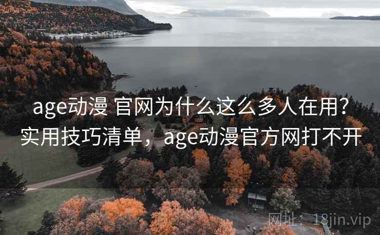 age动漫 官网为什么这么多人在用？实用技巧清单，age动漫官方网打不开